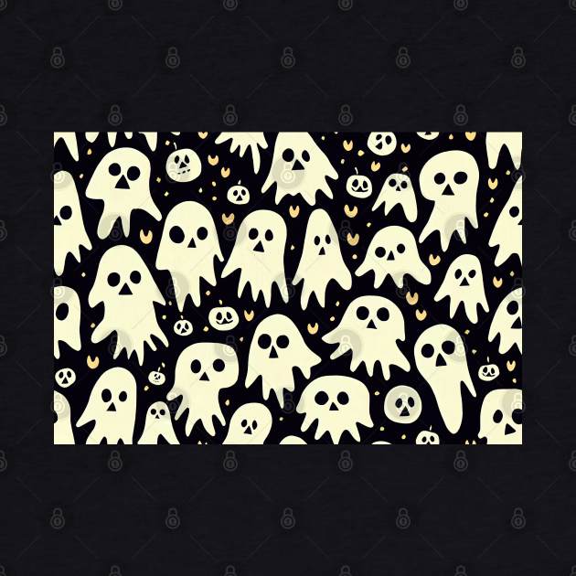 Spooky , cute halloween pattern design by DyeruArt